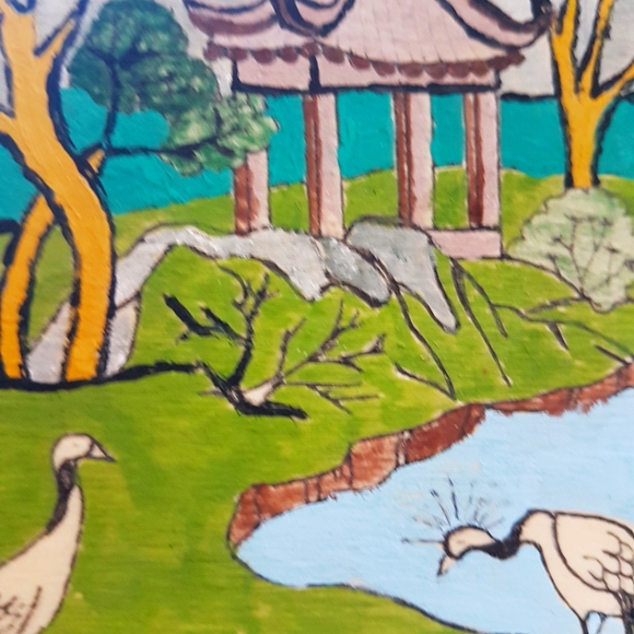 Hand carved wall hanging - Picture 2 of 2